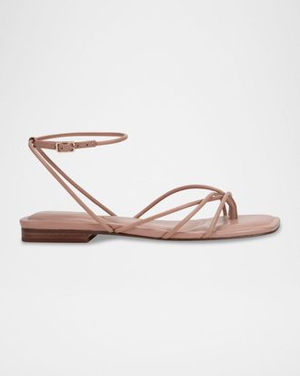Marc Fisher Mayte Strappy Tubular Ankle-Strap Sandals
