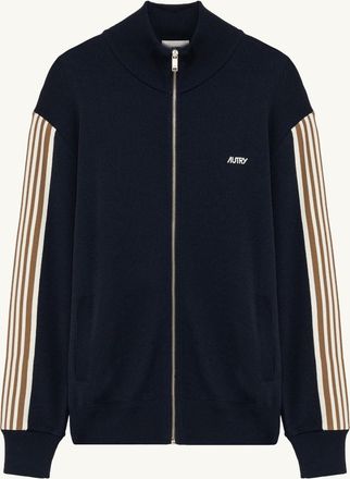 Autry KNITTED TENNIS VISCOSE ZIP JACKET MAN