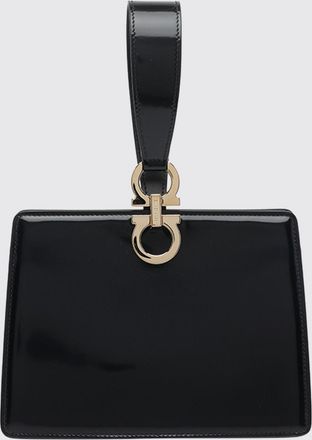 Ferragamo Clutch in pelle spazzolata