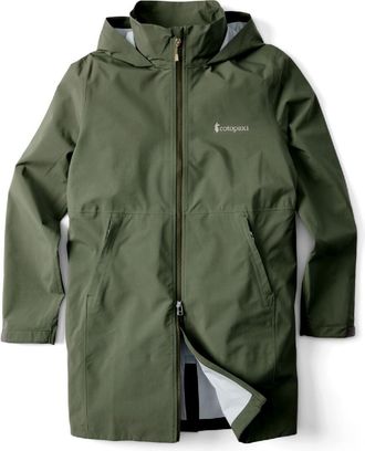 Cotopaxi Womens Cielo Rain Trench Jacket Green XS