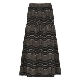 D.exterior Gonna Midi con Paillettes Geometriche Lurex - - Skirts - Donna - Nero - M