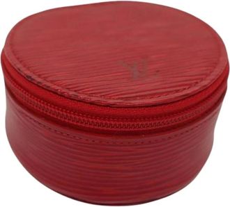 Louis Vuitton Pre-owned Bags, female, Red, Size: ONE SIZE Pre-owned Leather pouches