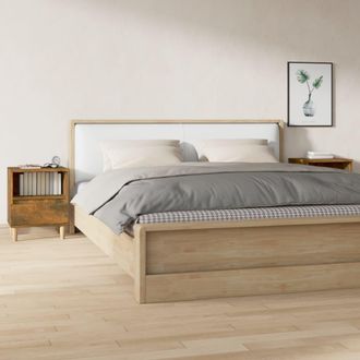 vidaXL Comodini 2pz Rovere Fumo 40x35x50 Cm - Vidaxl