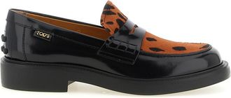 Tod's Leopard Print Slip On Loafers