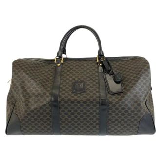 Celine Pre-owned Weekend Bags, unisex, Brown, Size: ONE SIZE Pre-owned Macadam PVC Boston Bag