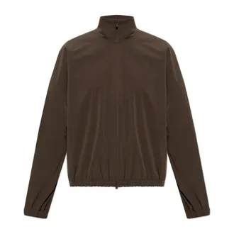 Fear of God Light Jackets, female, Brown, Size: XS Stand Collar Jacket
