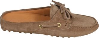 Tod's Flat Schoenen - Dames - Slip ons - Zwart - 38 EU - Schoenen