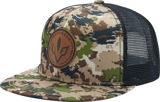 Bassdash Flat Brim Trucker Cap Adjustable Snapback Hat Mesh Back for Men Women Fishing Hunting