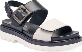 Ara Marbella Slingback Platform Sandal in Cream/Black at Nordstrom, Size 5Us