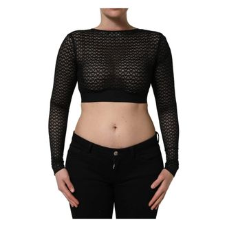 Dolce & Gabbana Mujer, Camisetas, Negro, Talla: S