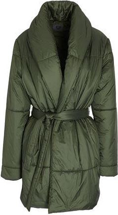 8 by YOOX RECYCLED NYLON BELTED PUFFER MIDI COAT