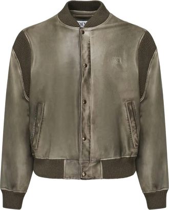 Loewe Bomber con logo goffrato - Verde