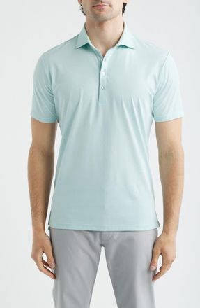Johnnie-O Elba Top Shelf Cotton Blend Piqu&eacute; Polo in Blue Crush at Nordstrom, Size Xx-Large
