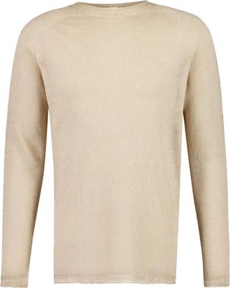 120% Lino Maglione girocollo con maniche raglan - Toni neutri