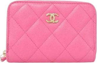 Chanel Pre-owned Wallets, female, Pink, Size: ONE SIZE Pre-owned Coin Purse