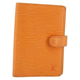 Louis Vuitton Home-Office in Pelle Pre-owned - - Pre-owned - Donna - Arancione - ONE SIZE