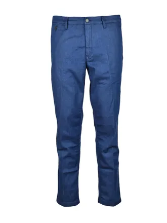 Replay Slim Fit Tailored Casual Trousers with Five-Pocket Design