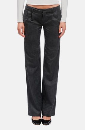 OW Collection LANI Suit Pants in Grey Pinstripe at Nordstrom, Size X-Small