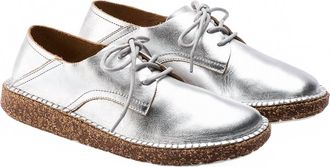 Birkenstock Womens Gary Narrow Shoe In Silver