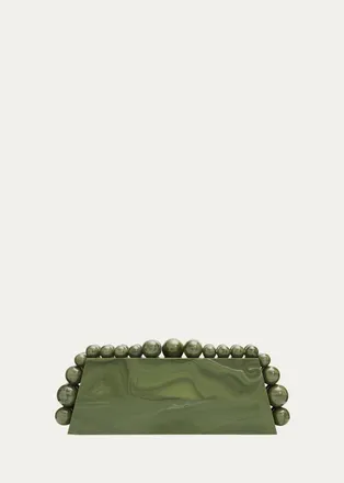 Cult Gaia Eos Lungo Marbled Acrylic Clutch Bag