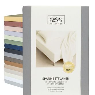 Sch&ouml;ner Wohnen Kollektion Sch&ouml;ner Wohnen S&aacute;bana Ajustable Flat - 1 Unidad 200x200 Cm, Blanco