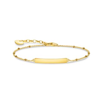 Thomas Sabo Thomas Sabo Armband klassisch Dots gold mit Gravur gelbgoldfarben A1975-413-39-L19V