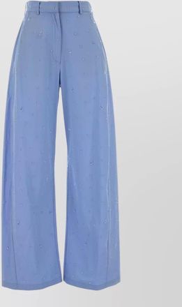 Giuseppe Di Morabito high waist poplin wide leg trousers