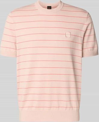 Boss Orange by Hugo Boss BOSS Orange Regular Fit T-Shirt aus Baumwoll-Kaschmir-Mix Modell KANACHO in Hellrosa, Gr&ouml;&szlig;e XXL