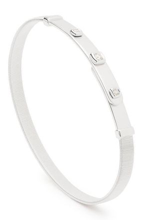 Marco Bicego Masai 18K Gold Coil & Diamond Bangle in 18K White Gold at Nordstrom, Size 2.4 In