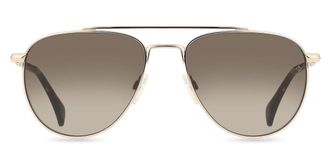 Rag & Bone RNB1044/G/S Asian Fit DM2/HA Womens Sunglasses Gold Size 55