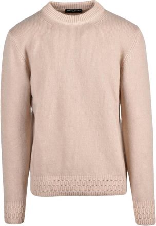 Daniele Fiesoli Truien & Vesten, Heren, Beige, XL, Wol, Maglione Girocollo