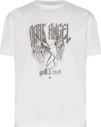 John Richmond T-shirt met iconische afbeelding en eigentijds design - Heren - T-shirts - Wit - S - Tops