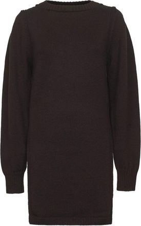 Christophe Lemaire Bruine Wollen Trui met Zijsplitten - Dames - Ronde hals truien - Paars - XS - Wol - Truien & Vesten