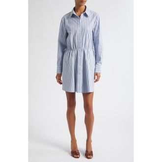 Toccin Kirby Striped Minidress in Sky Multi Stripe at Nordstrom, Size X-Small