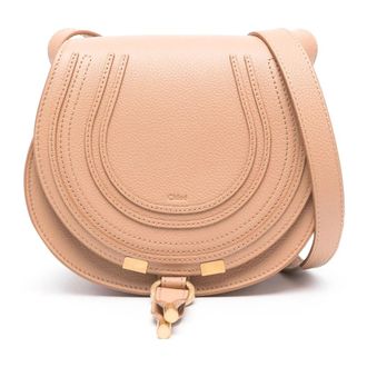 Chlo&eacute; Cross Body Bags, female, Brown, Size: ONE SIZE Brown Leather Shoulder Bag