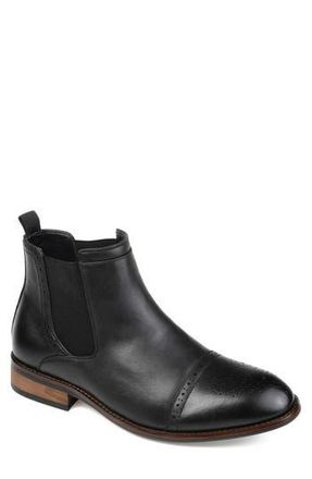 Vance Co. Garrett Cap Chelsea Boot - Wide Width in Black at Nordstrom Rack, Size 13