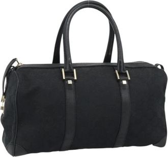 Gucci Pre-owned Boston Bag - Dames - Vintage Handtas - Zwart - ONE Size - Leer - Vintage