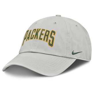 Nike Green Bay Packers Primetime Club Arched Nike Mens NFL Adjustable Hat in Grey | NF020BB7T-BYX