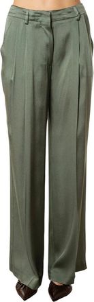 Semicouture Jasone Pantaloni Larghi - - Trousers - Donna - Verde - L