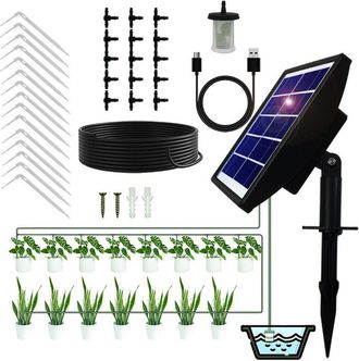OEM Riego Autom&aacute;tico Solar Impermeable Para Plantas: Kit De Riego Por Goteo Inteligente Con Temporizador Integrado