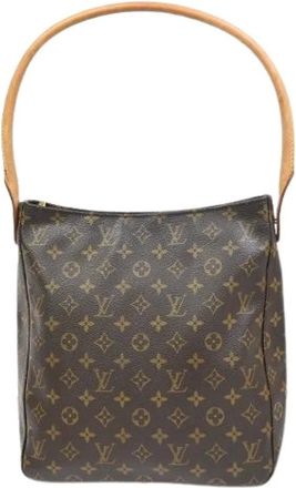 Louis Vuitton Pre-owned Shoulder Bags, female, Brown, Size: ONE SIZE Pre-owned Vintage Canvas Shoulder Bag