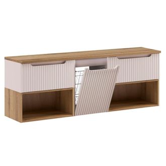 Petits Meubles Mueble bajo lavabo 160cm cesto paneles laminados cachemira