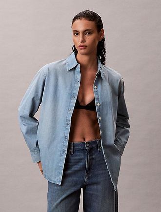 Calvin Klein Camisa Denim Oversize