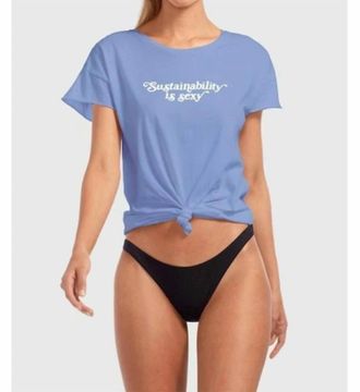 Vitamin A Sustainability Is Sexy Tee In Topaz