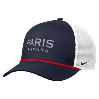 Nike Mens PSG Rise Rope Trucker Hat in Blue | C16820C995PSGF-NVY