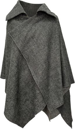 Vivienne Westwood Red Label Asymmetric Cape in Grey Wool