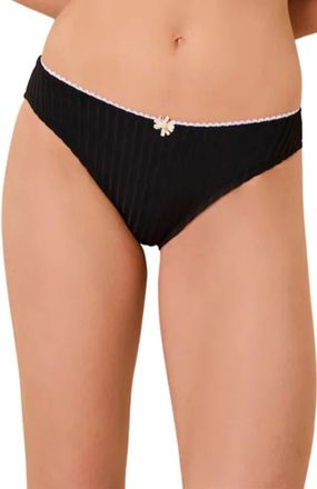 Solid & Striped The Daphne Bikini Bottoms in Noir at Nordstrom, Size X-Small