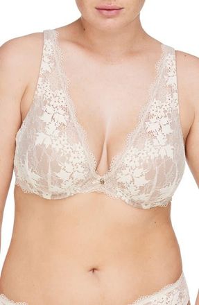 Thirdlove All Day Lace Uplift Plunge Underwire Bra in Sea Salt at Nordstrom, Size 34B1