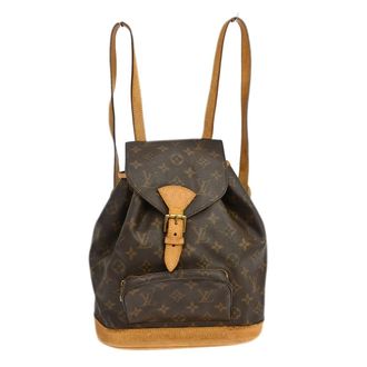 Louis Vuitton Vintage Montsouris Monogram Canvas Brown Canvas Backpack Bag (Pre-Owned)