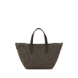 Brunello Cucinelli Olive Green Fabric Handbag